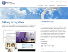 Tablet Screenshot of pathwaythroughpain.com